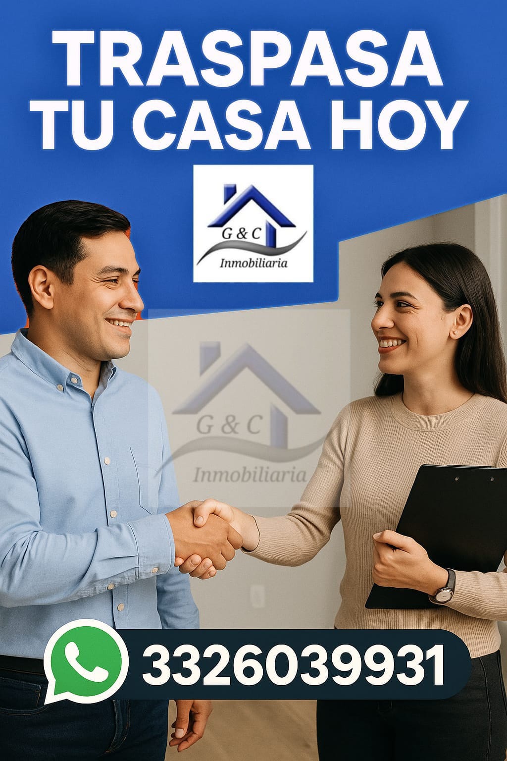 Cliente cerrando un traspaso de casa con G&C Inmobiliaria
